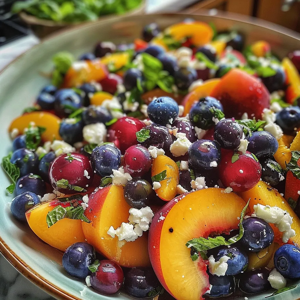 Tips for Blueberry Peach Feta Salad
